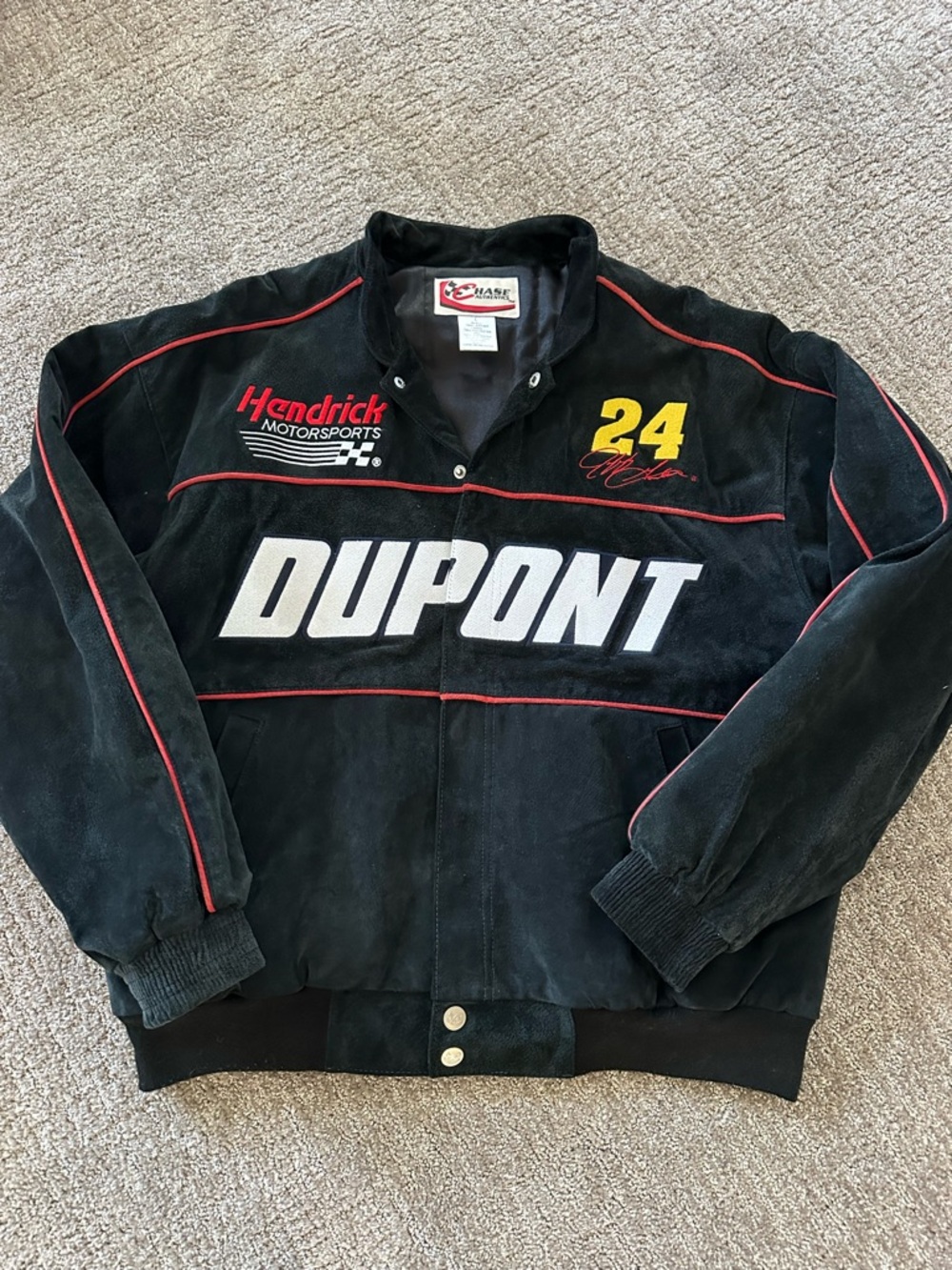 Chase Authentics Black DuPont Hendrick Motorsports 24 Racing Bomber Jacket
